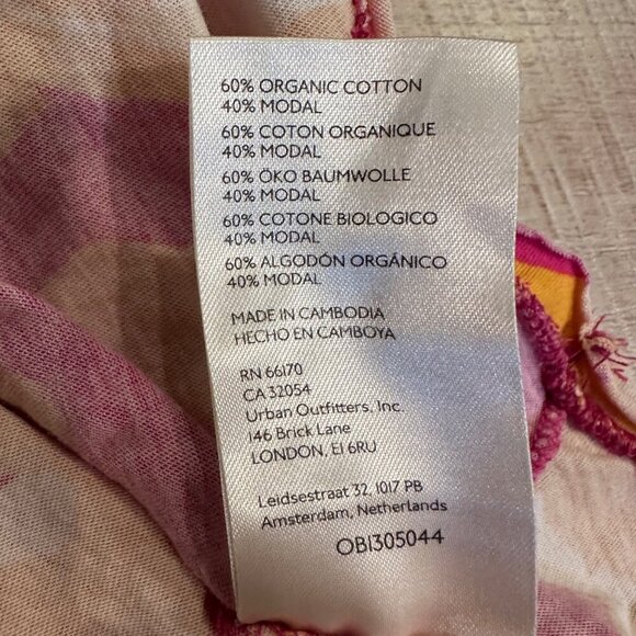 MAEVE BY ANTHROPOLOGIE PINK AND ORANGE CAP SLEEVE SHIRT NEW XS PETITE - Picture 7 of 8